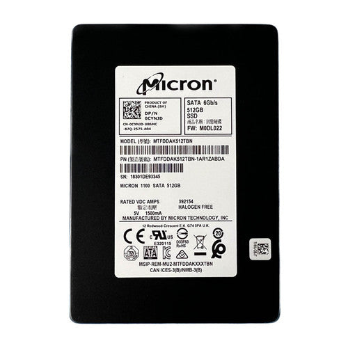 MTFDDAK256TBN-1AR1ZABDA - Micron 256GB 2.5 inch TLC 6Gb/s SATA SSD