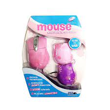 SOURIS FASHION ROSE AVEC PLAQUES CHANGEANTES