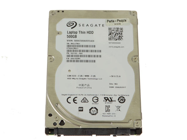 500 GB 2.5" SATA Hard Drive